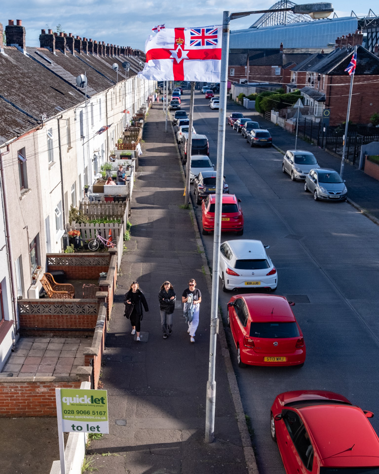 The lower end of Donegall Ave