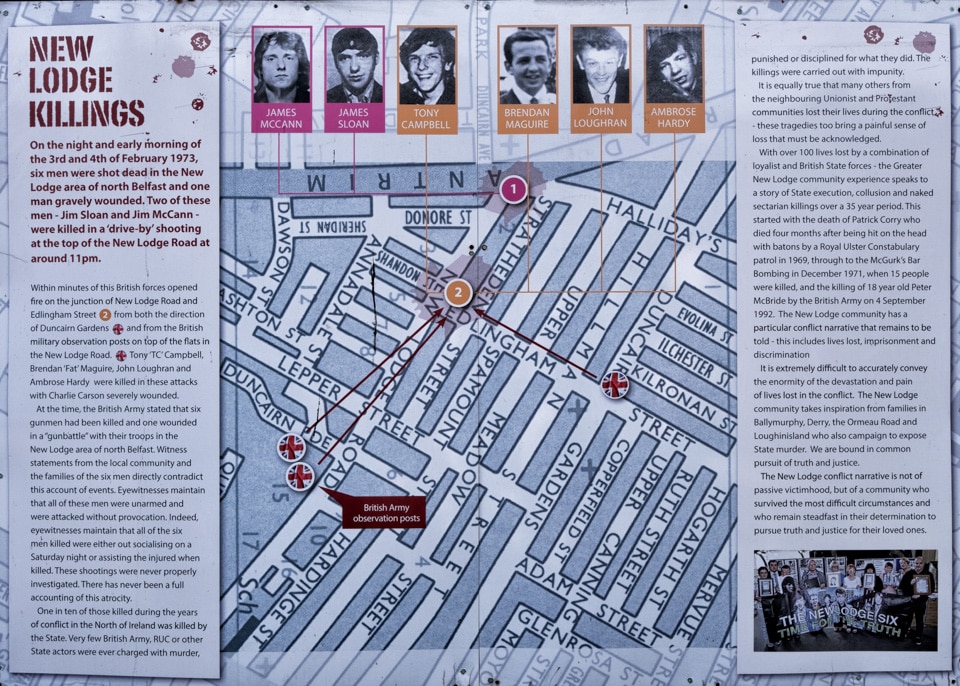 New Lodge Killings Mural